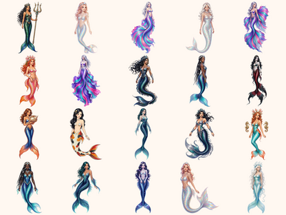 Mystical Mermaids Clipart