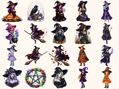 Halloween Witches Clipart