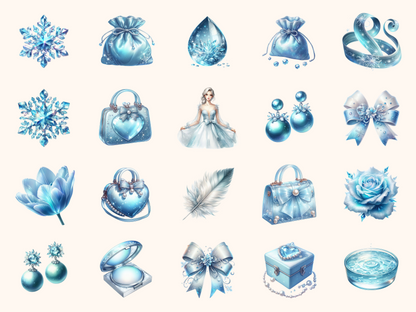 Glacier Aesthetic Clipart