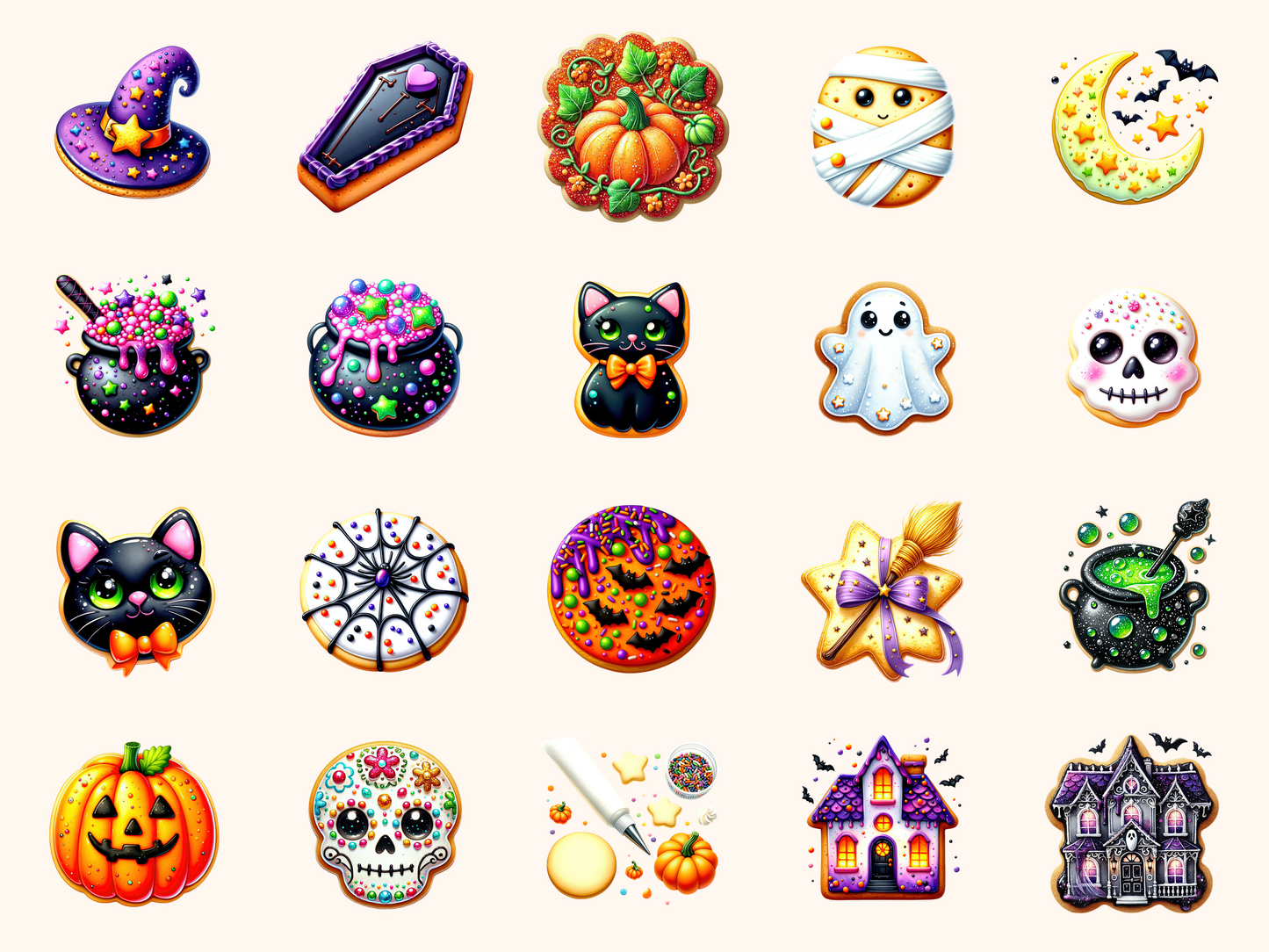 Halloween Cookies Clipart