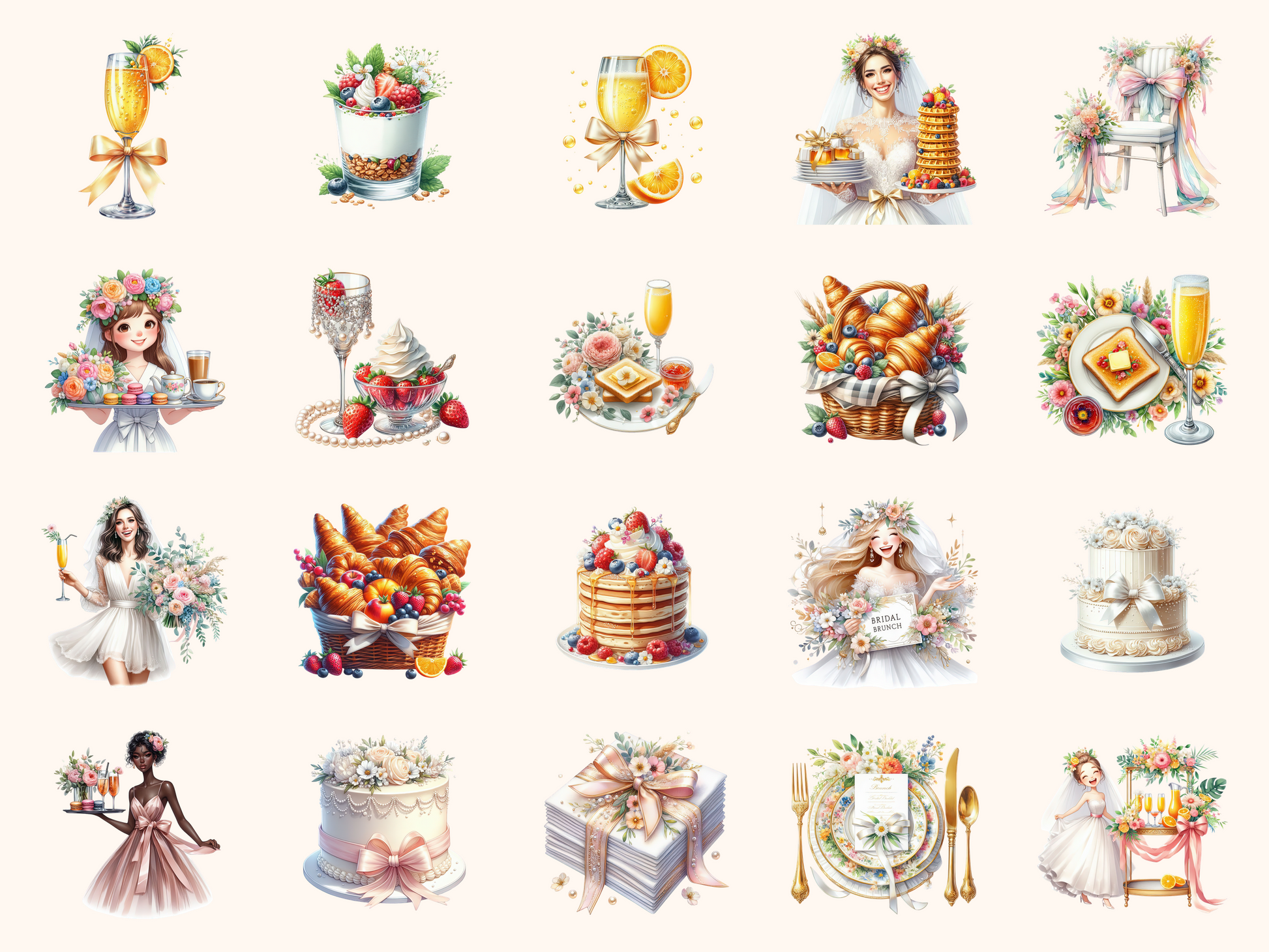 Bridal Brunch Clipart
