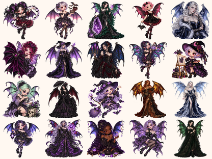 Vampire Witches Clipart — listing preview 3