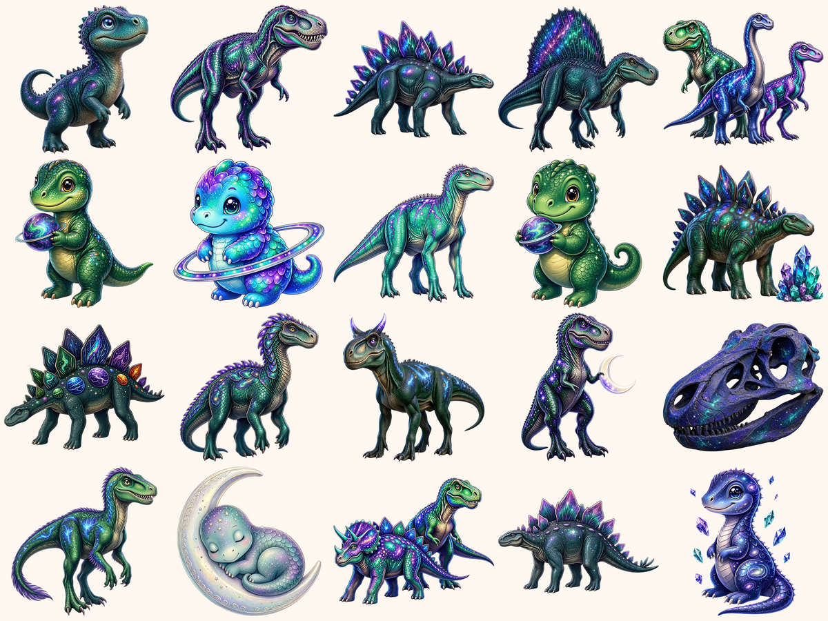 Cosmic Dinosaurs Clipart