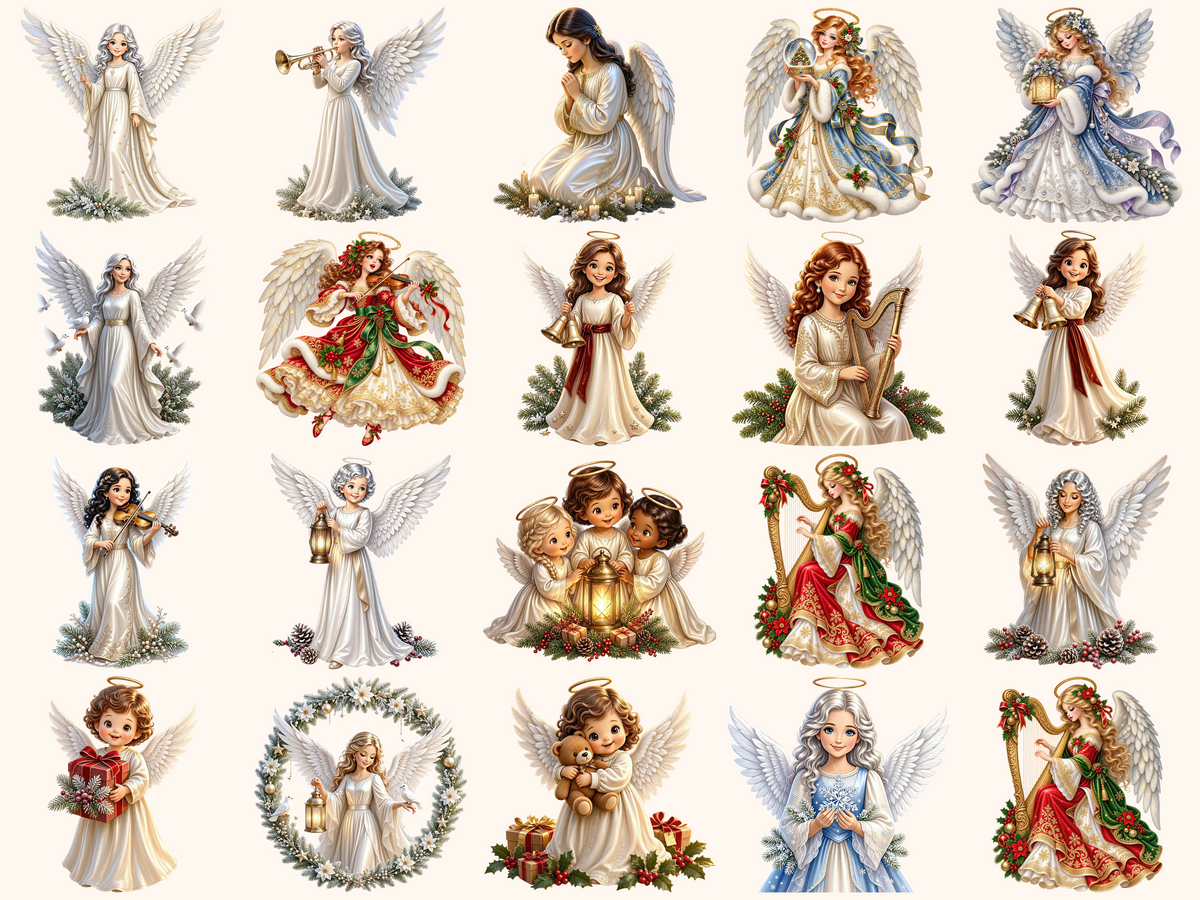 Christmas Angels Clipart