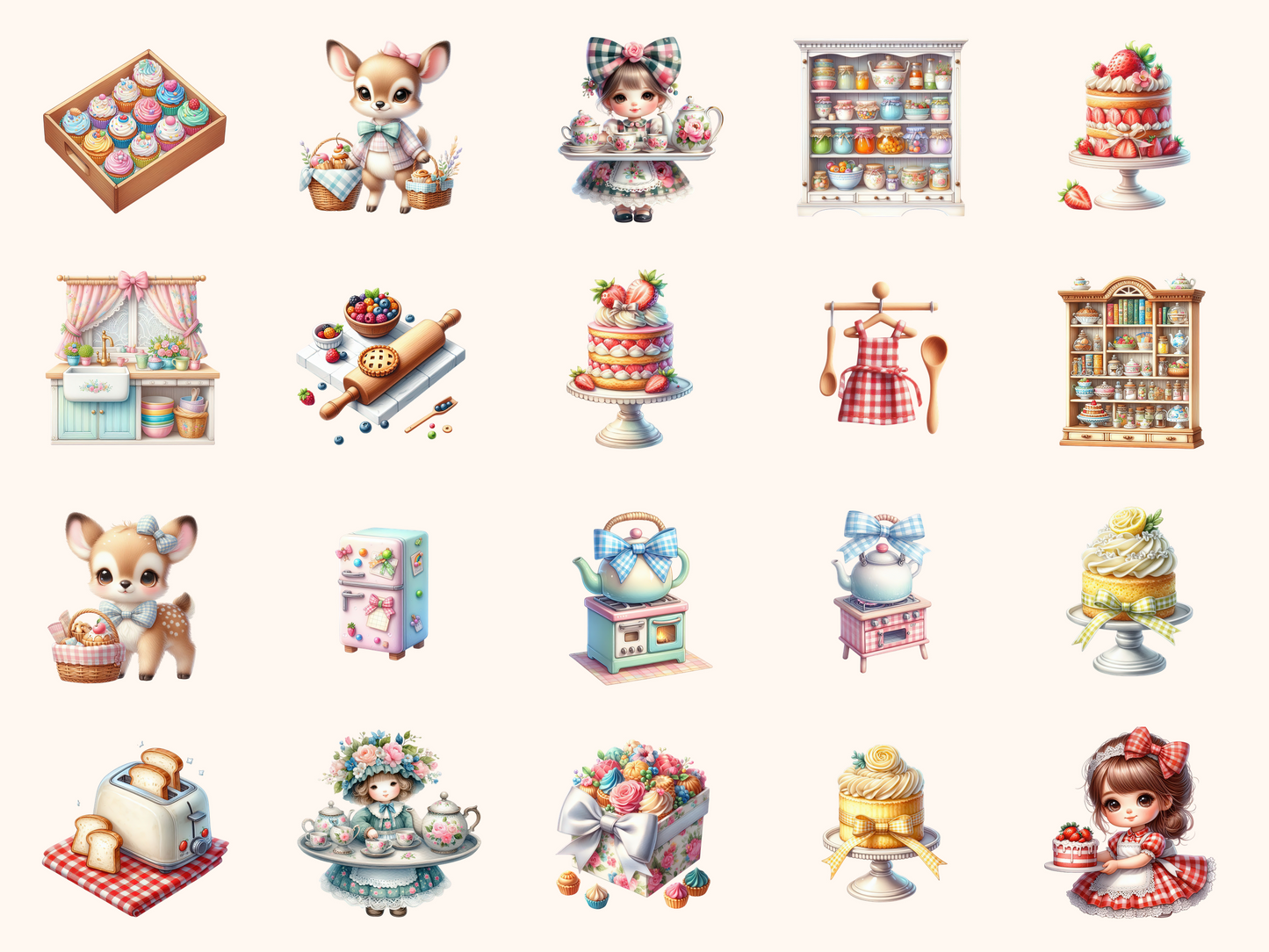 Dollhouse Kitchen Clipart