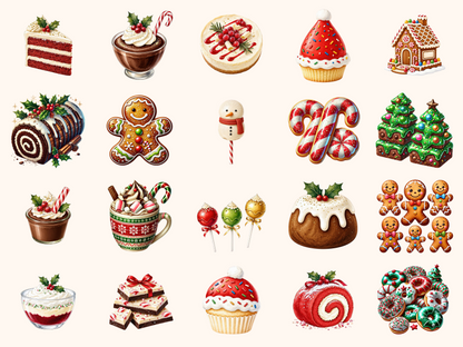 Christmas Desserts Clipart