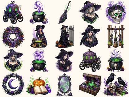Gothic Witchcraft Clipart