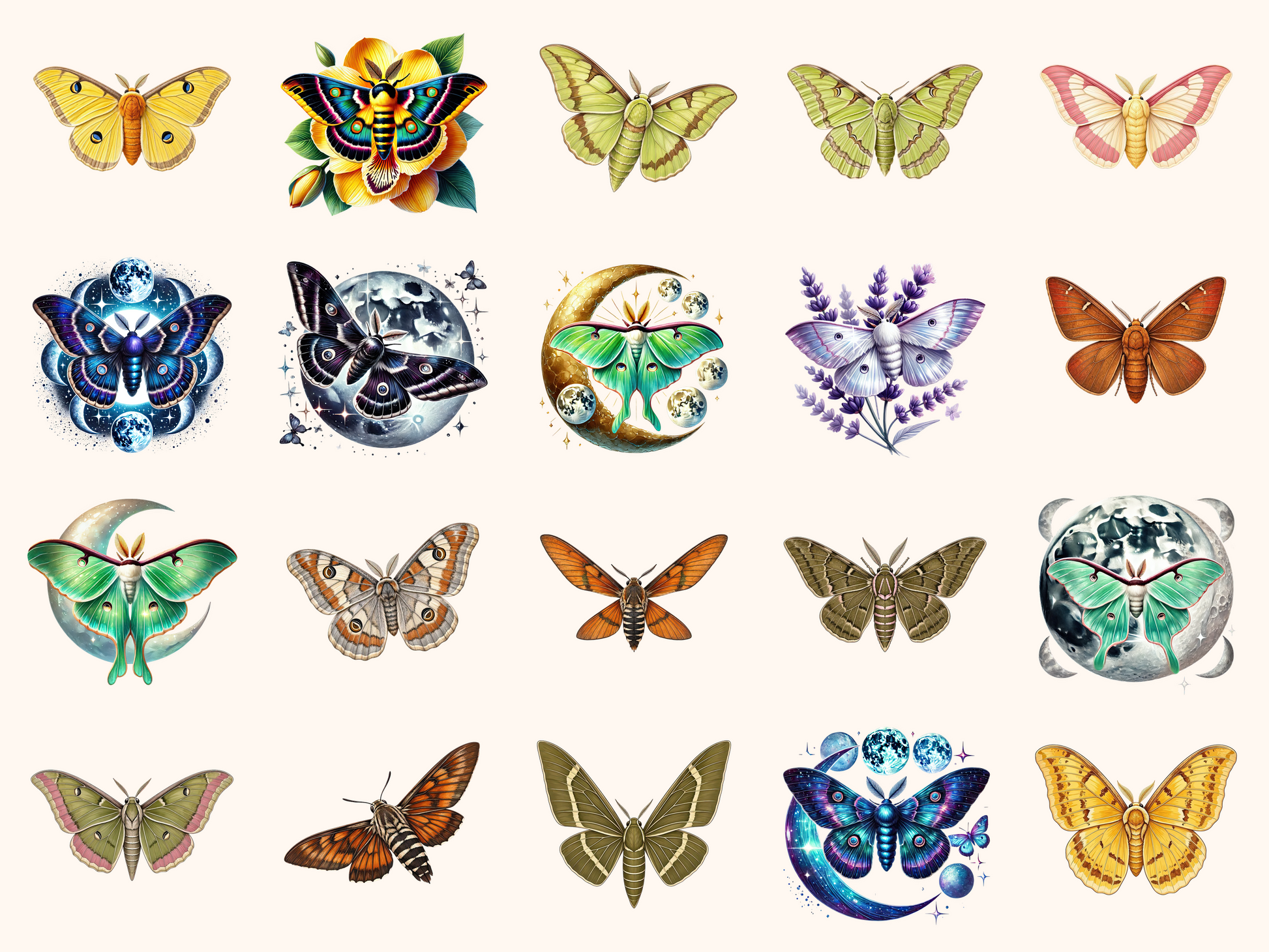 Moths Clipart