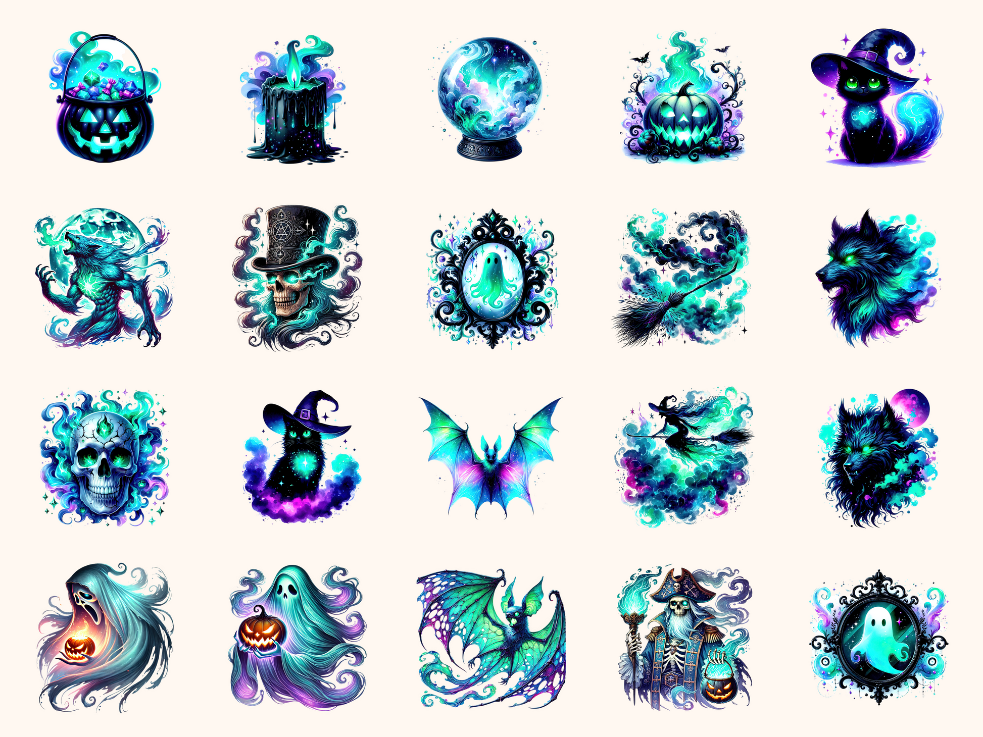 Spectral Halloween Clipart