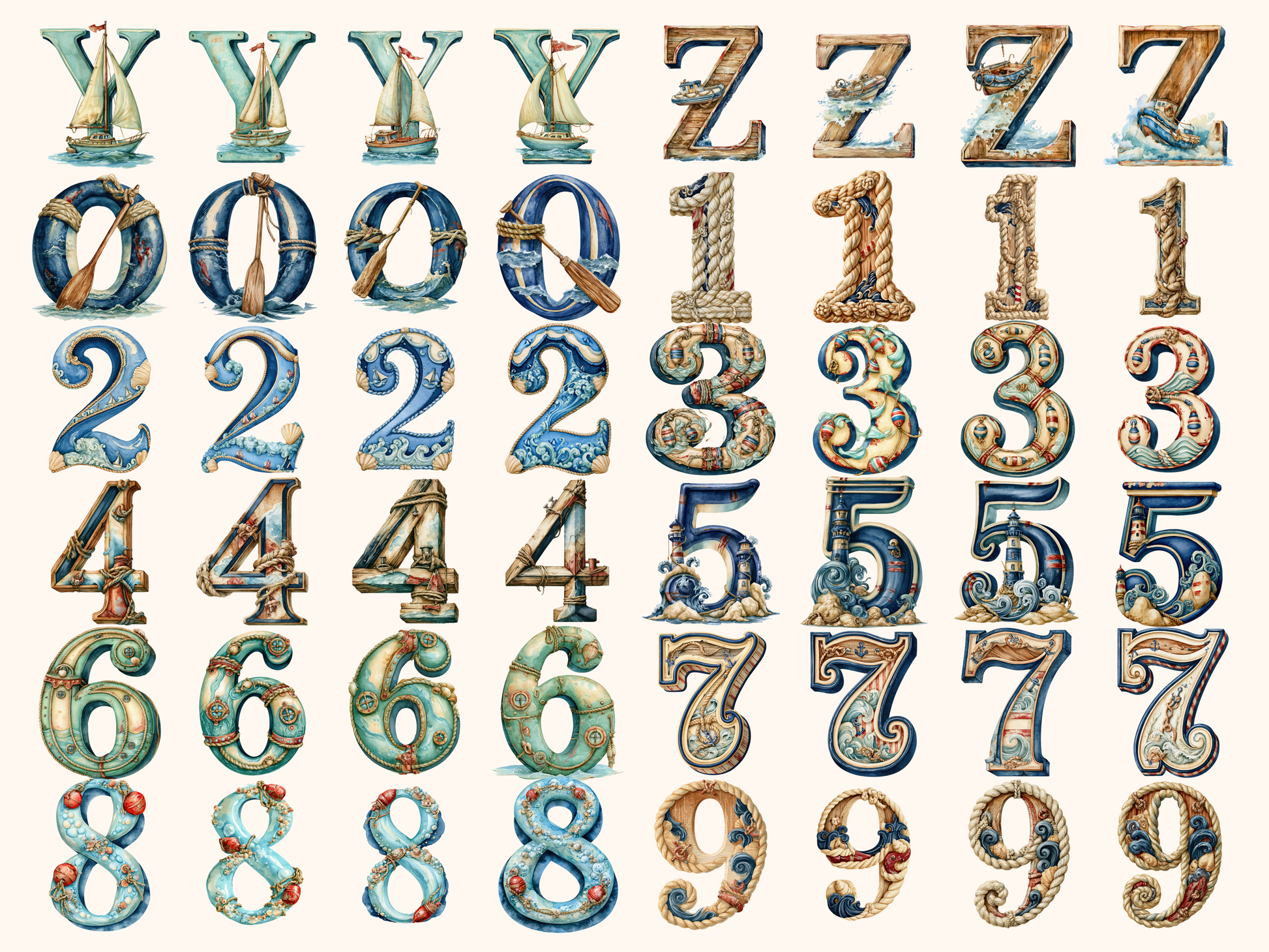 Nautical Alphabet & Numbers