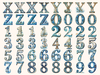 Sailing Alphabet & Numbers