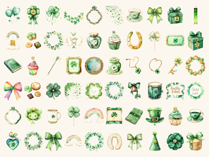 Irish Luck Watercolor Clipart