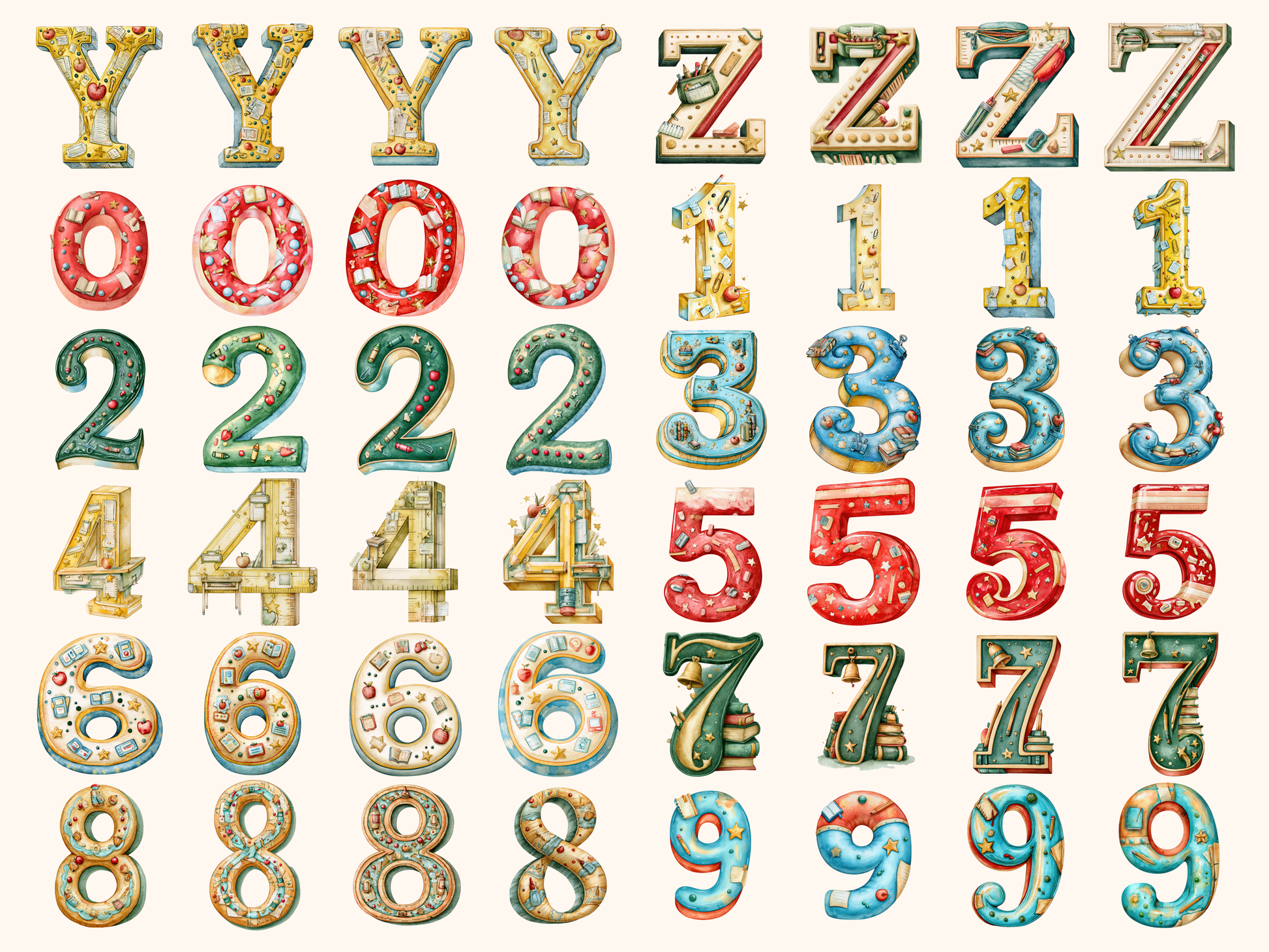 Teacher Alphabet & Numbers