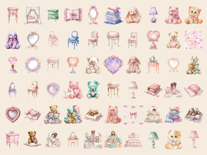 Cutecore Room Watercolor Clipart