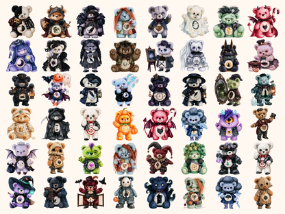 Scare Bears Watercolor Clipart — listing preview 3