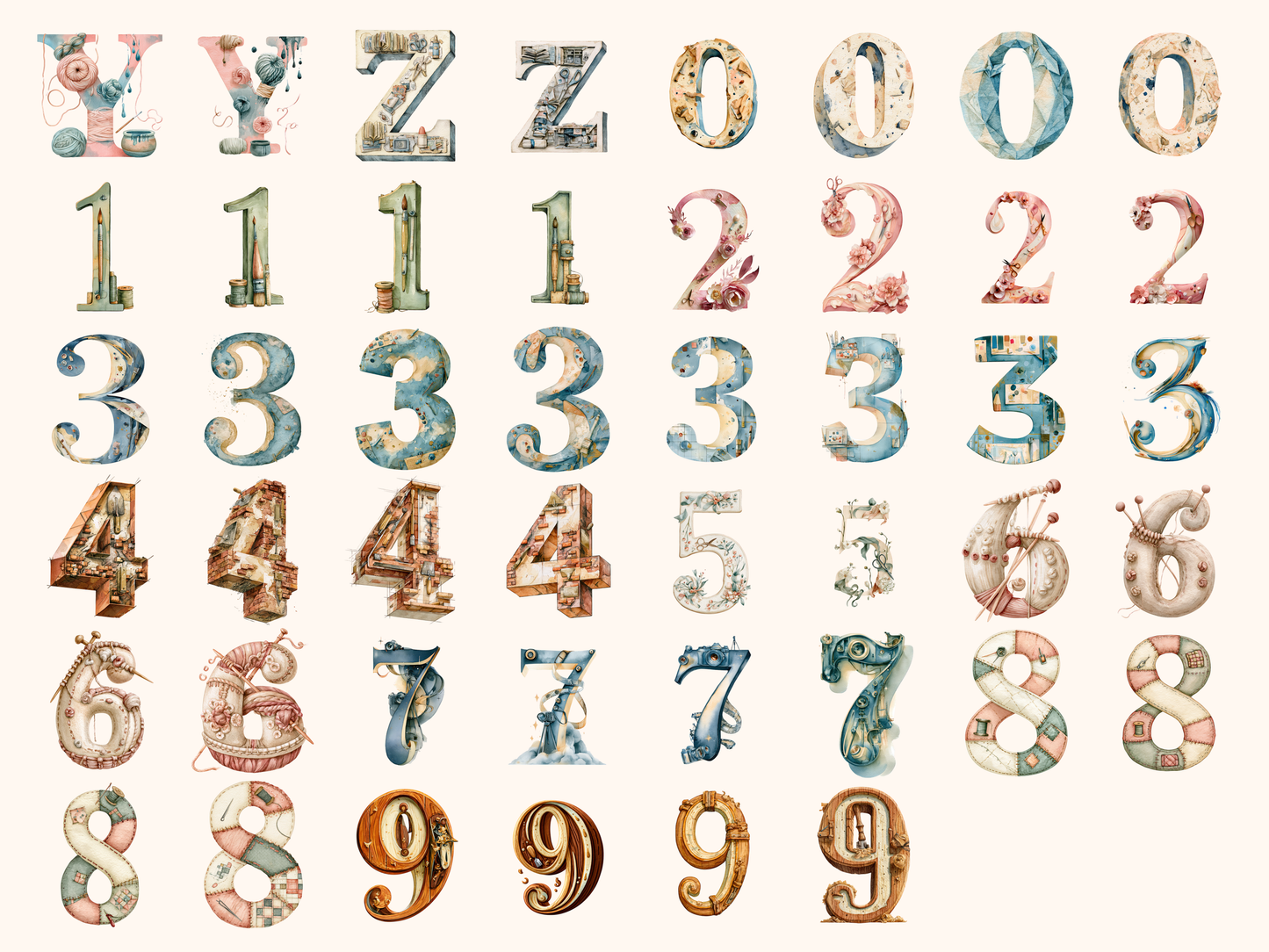 Creative Occupations Alphabet & Numbers
