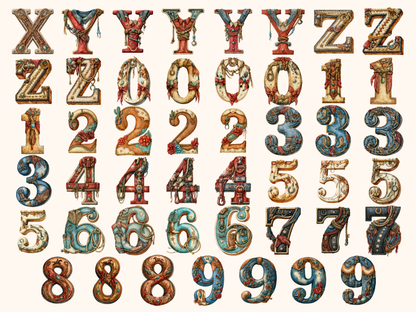 Rodeo Cowboy Alphabet & Numbers