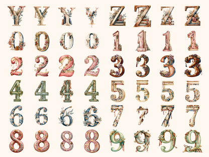 Book Lover Alphabet & Numbers