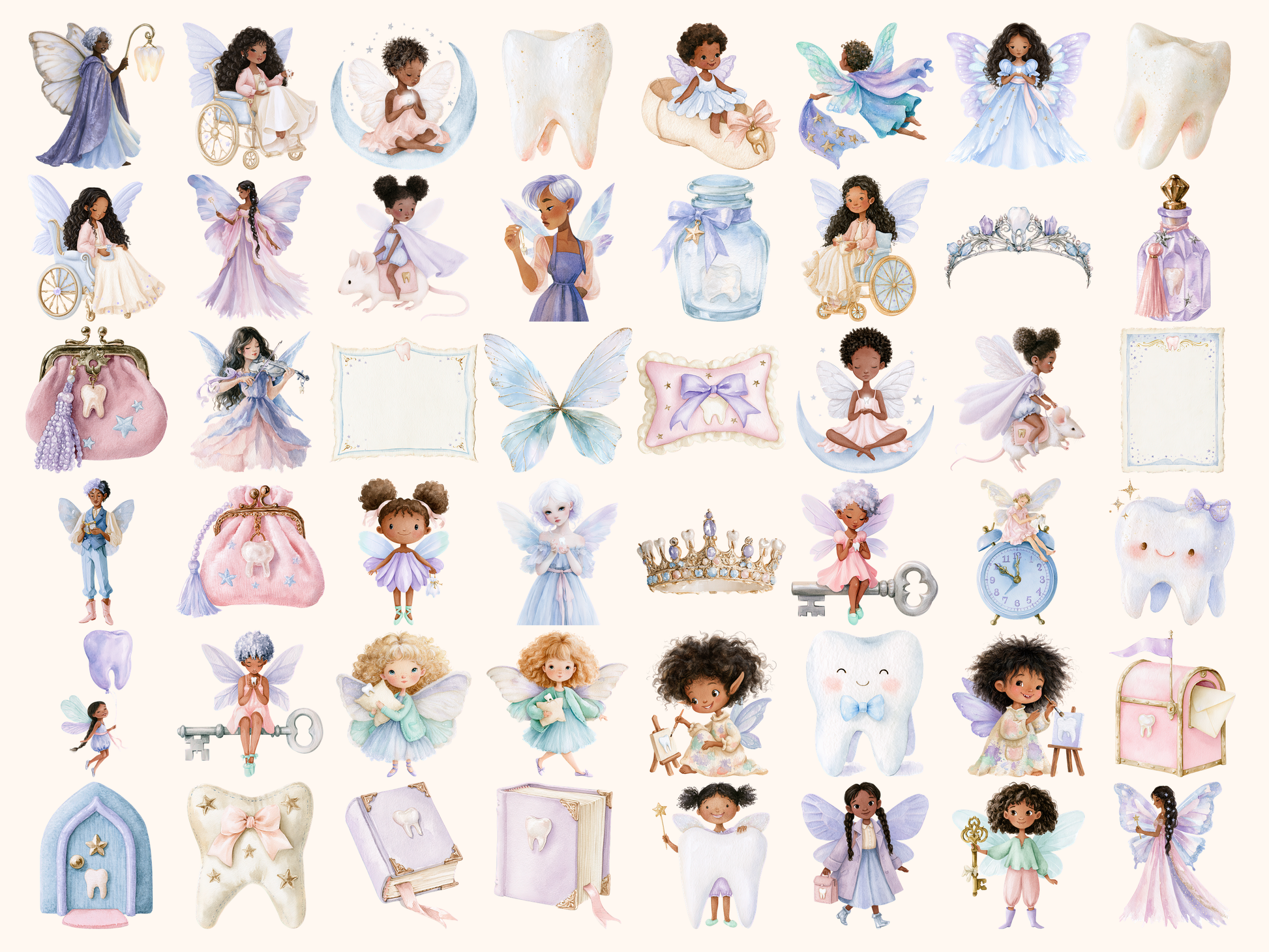 Tooth Fairy Watercolor Clipart