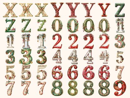 Christmas Alphabet & Numbers