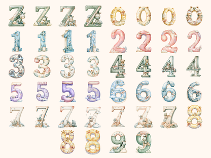 Baby Nursery Alphabet & Numbers