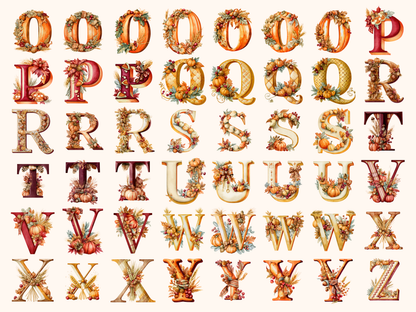 Thanksgiving Alphabet & Numbers