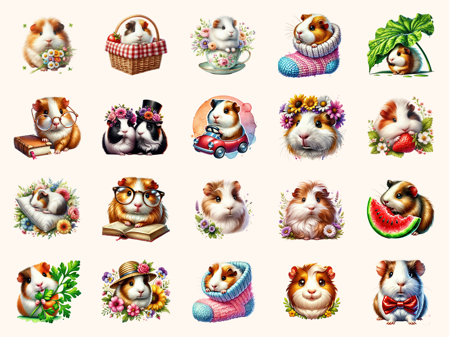 Guinea Pigs Clipart