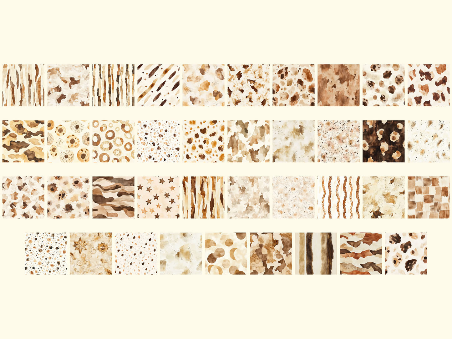 Desert Cowhide Digital Paper