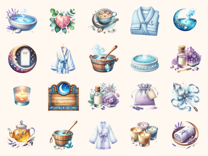 Mystical Spa Retreat Clipart