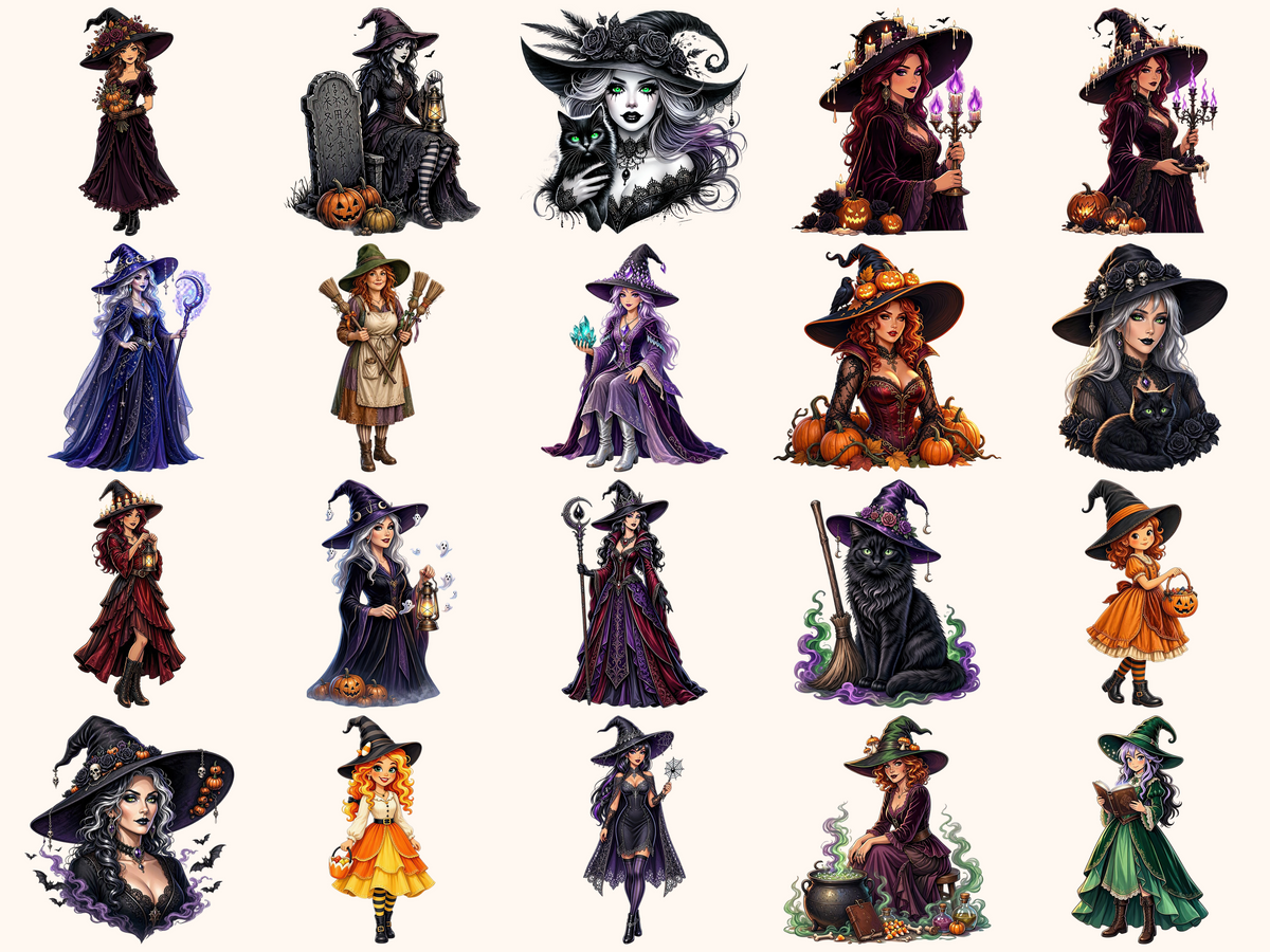 Halloween Witches Clipart