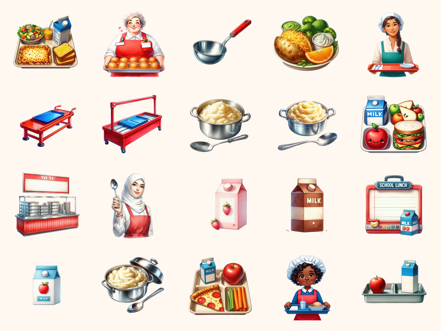 School Cafeteria Clipart