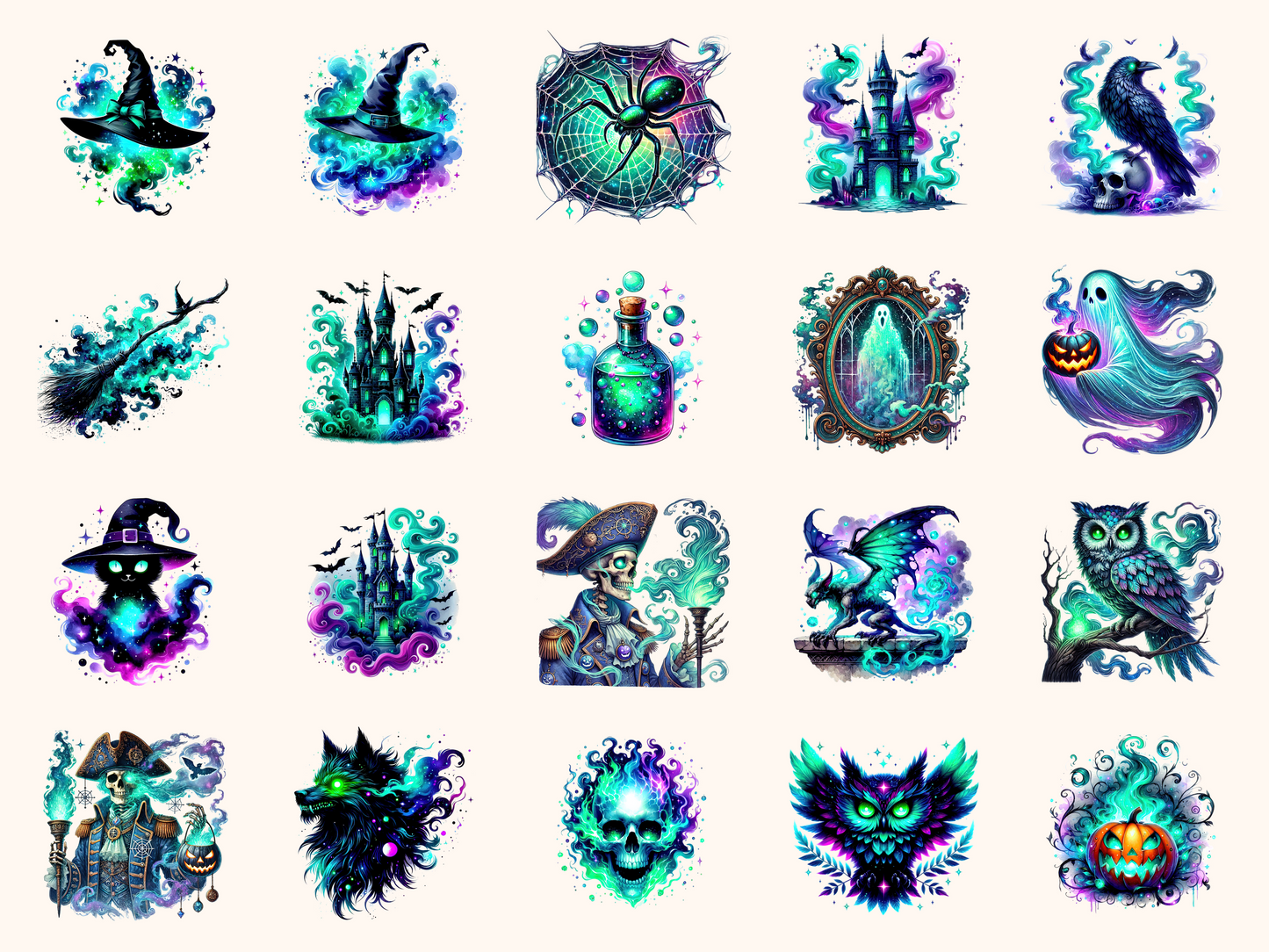 Spectral Halloween Clipart