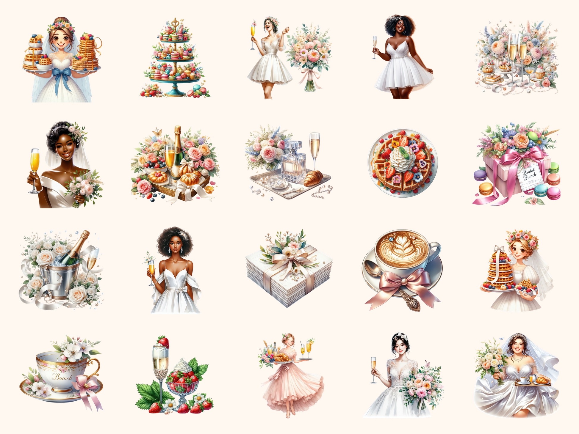 Bridal Brunch Clipart