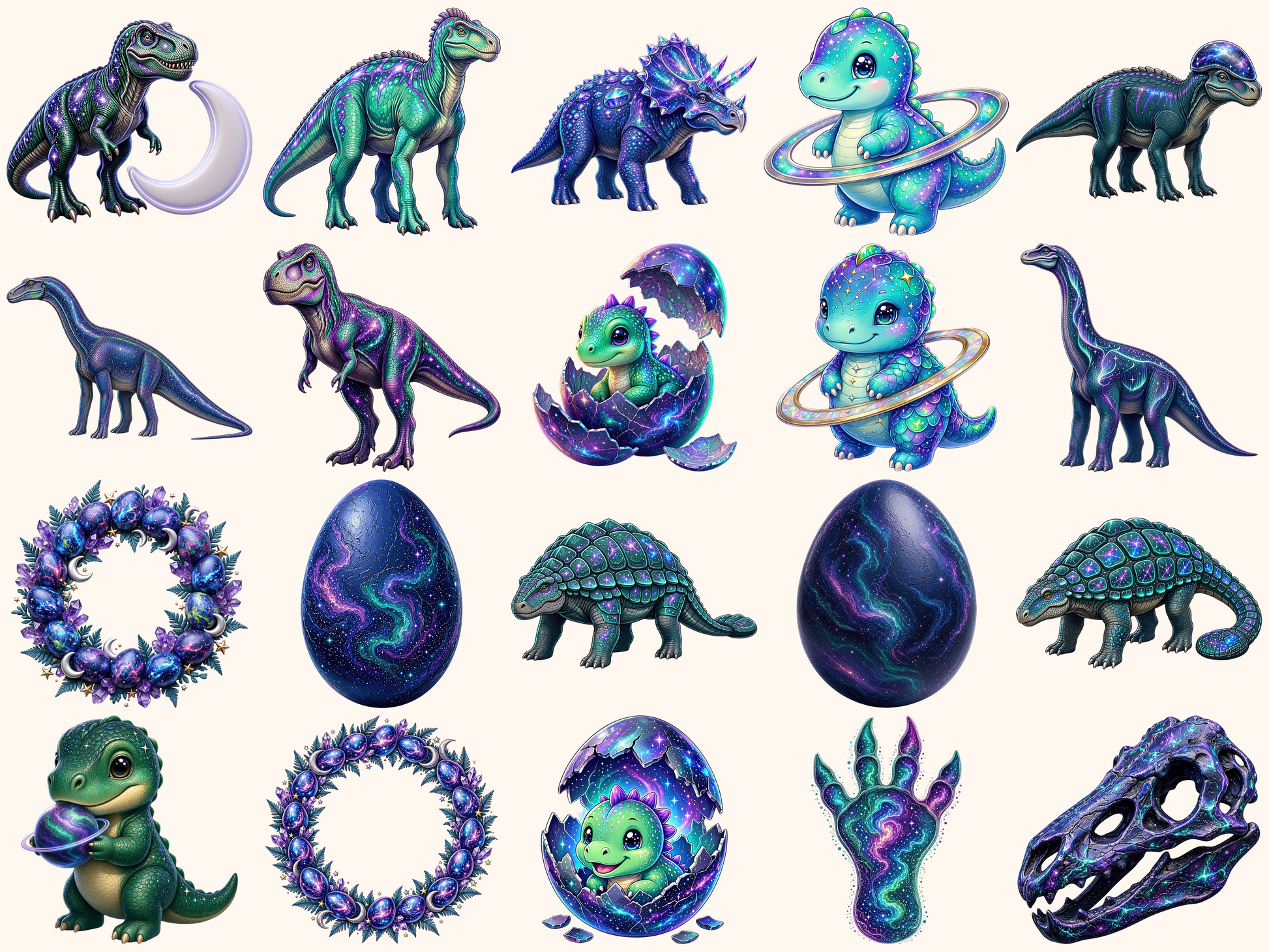Cosmic Dinosaurs Clipart