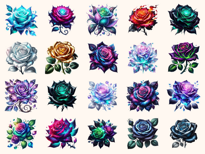 Fantasy Roses Clipart