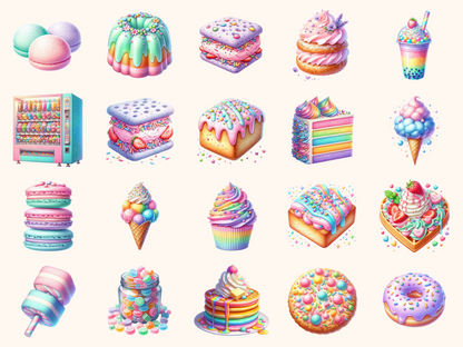 Colorful Sweets Clipart