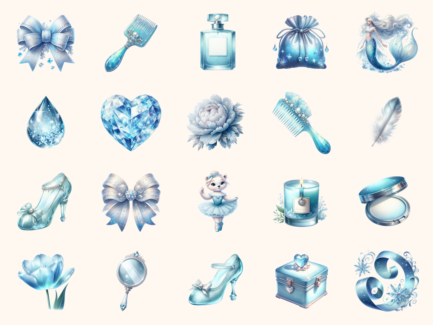 Glacier Aesthetic Clipart
