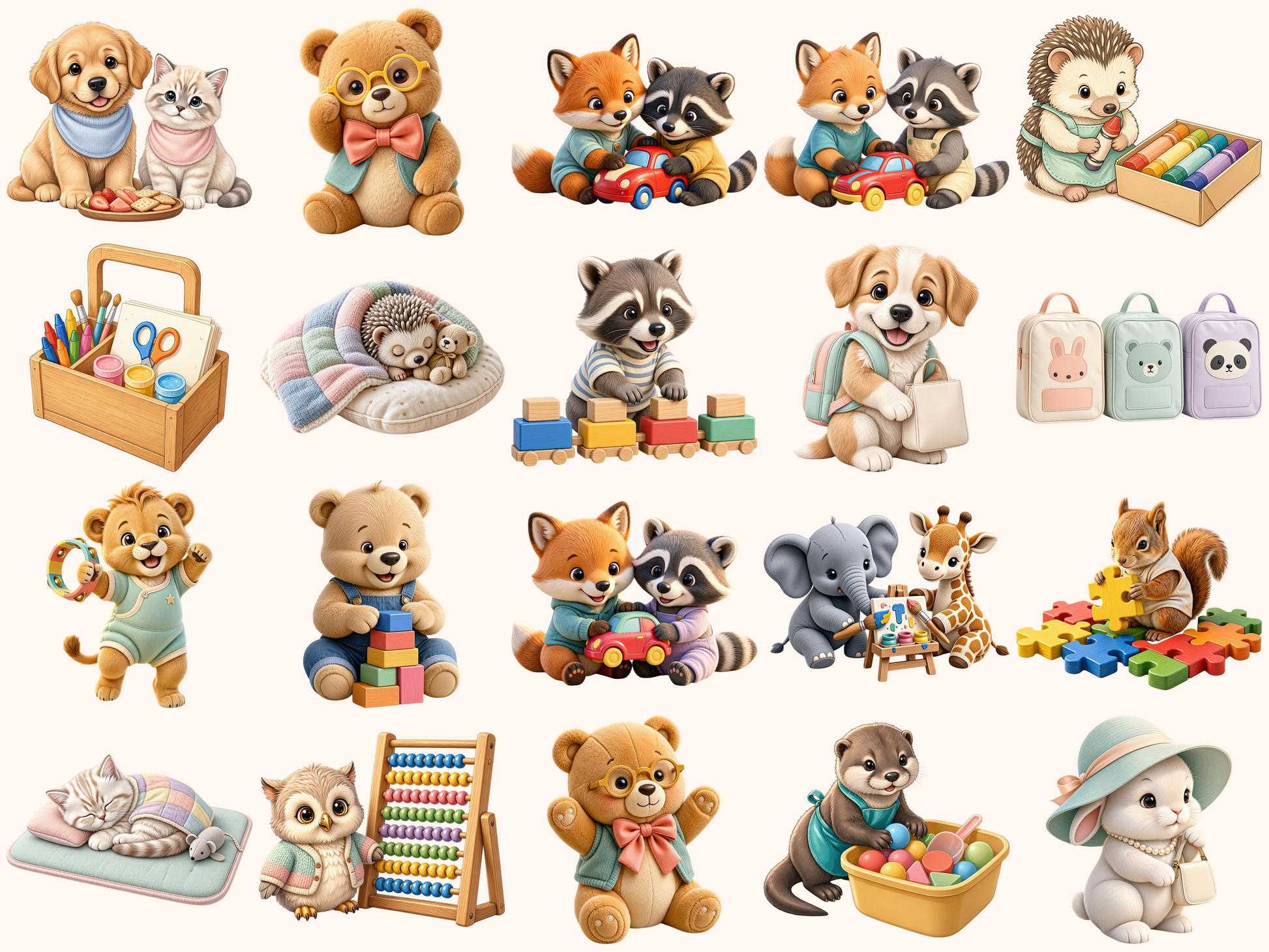 Daycare Animals Clipart