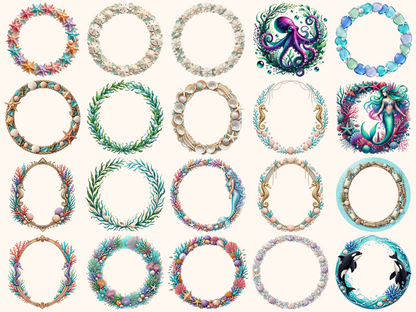 Ocean Frames Clipart
