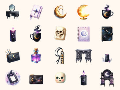 Witchy Desk Clipart