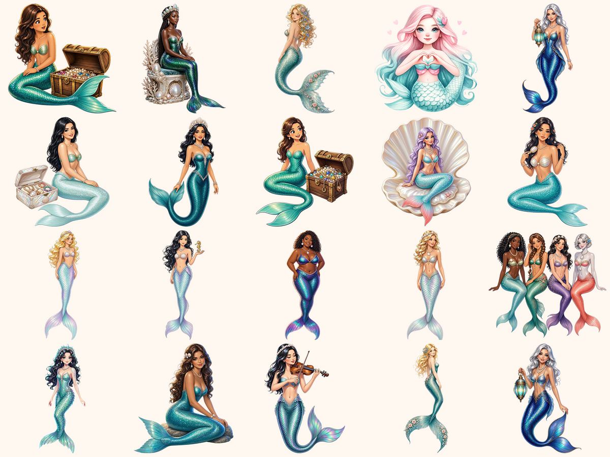 Mermaids Clipart