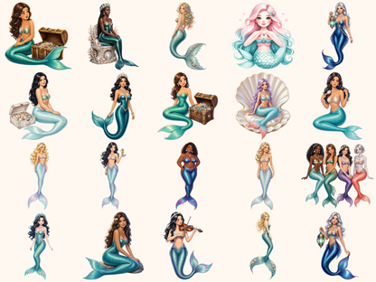 Mermaids Clipart