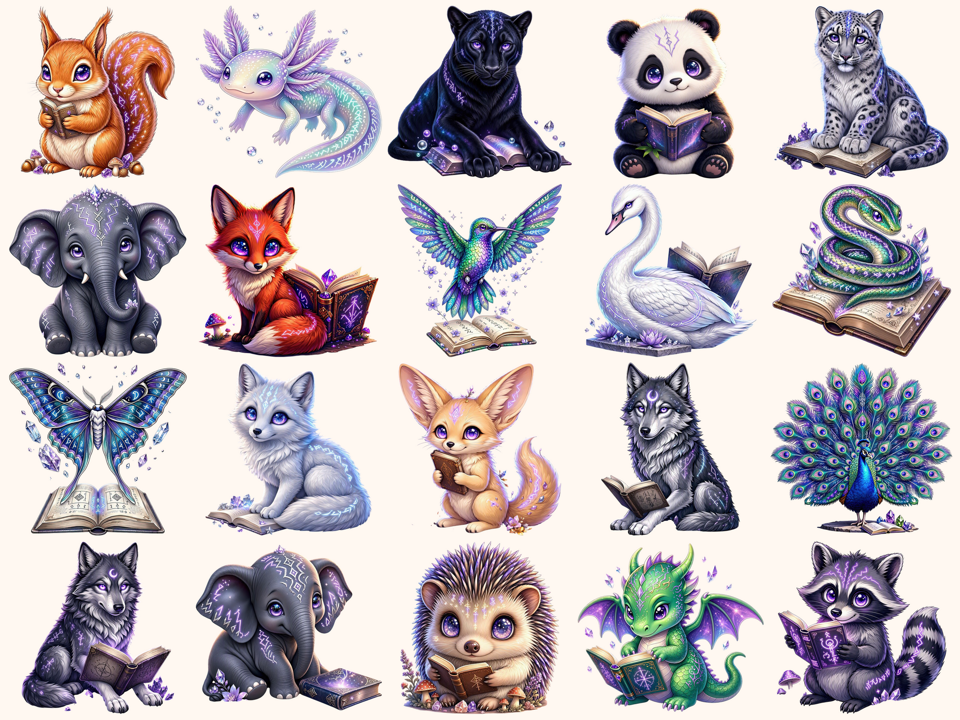 Runic Animals Clipart