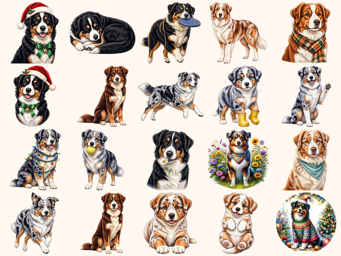 Australian Shepherd Clipart