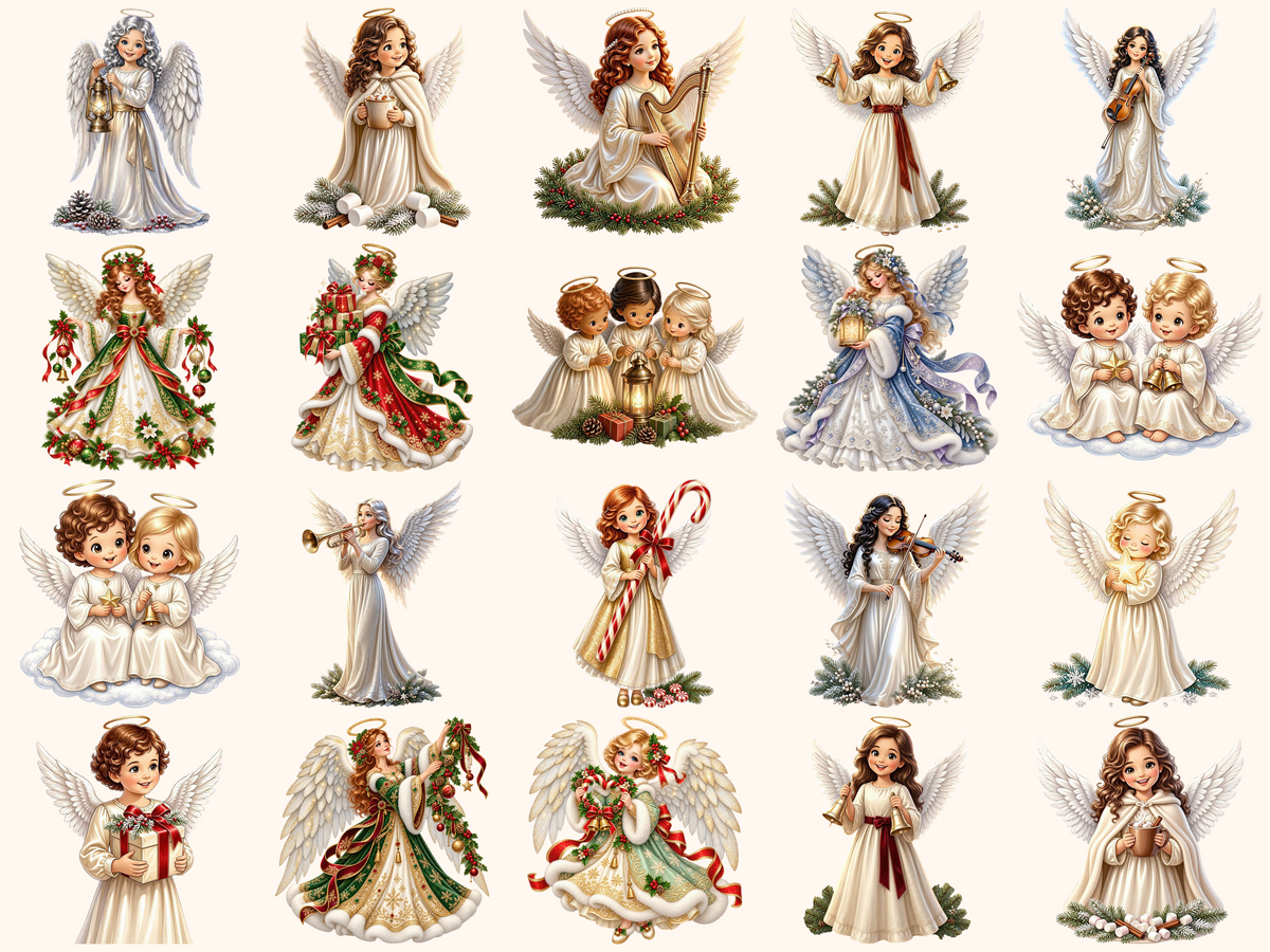 Christmas Angels Clipart