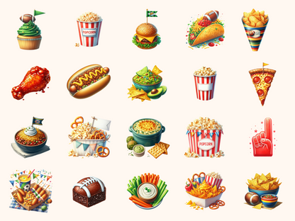 Game Day Snacks Clipart
