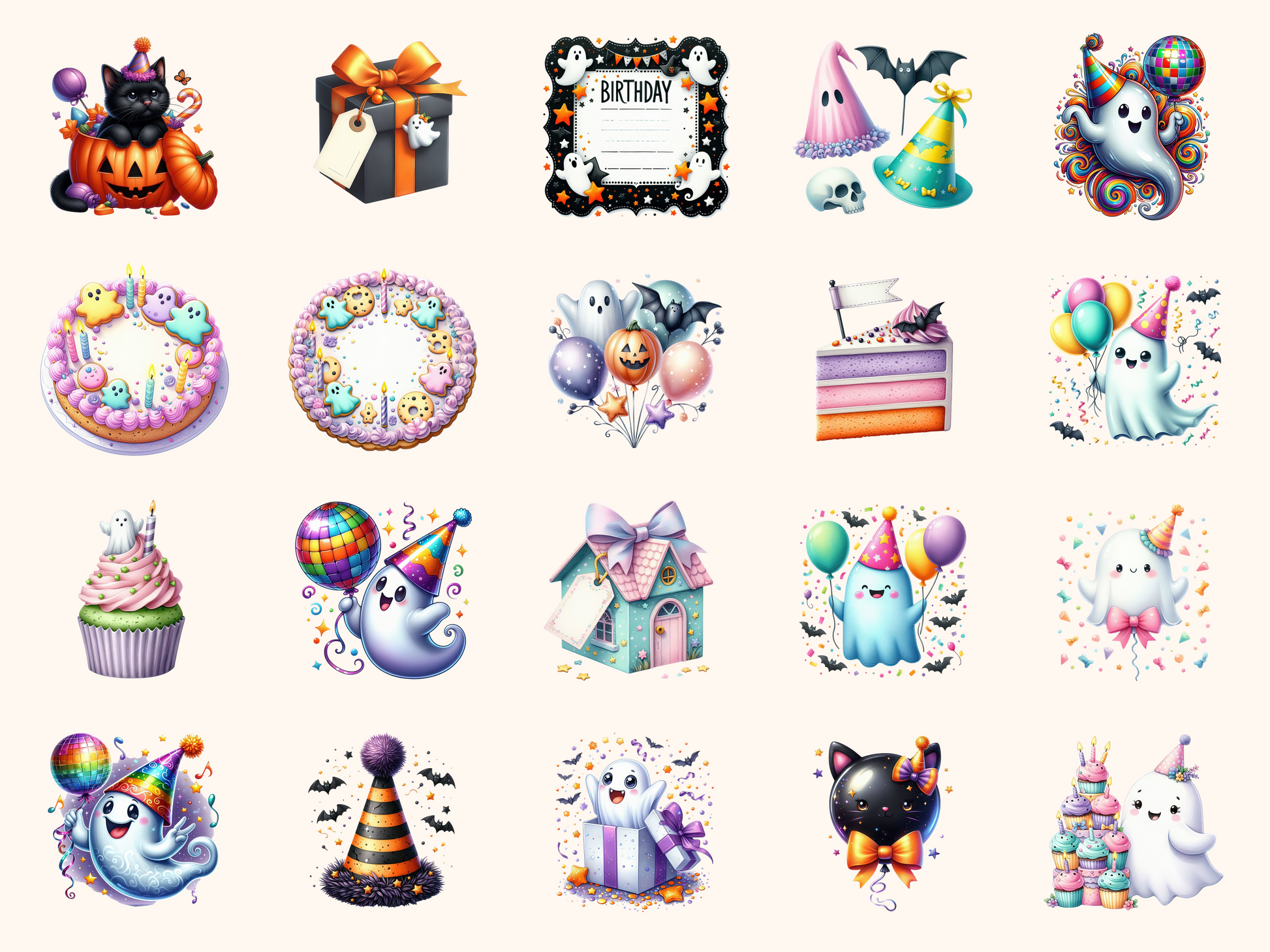 Spooky Birthday Clipart