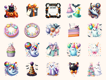Spooky Birthday Clipart