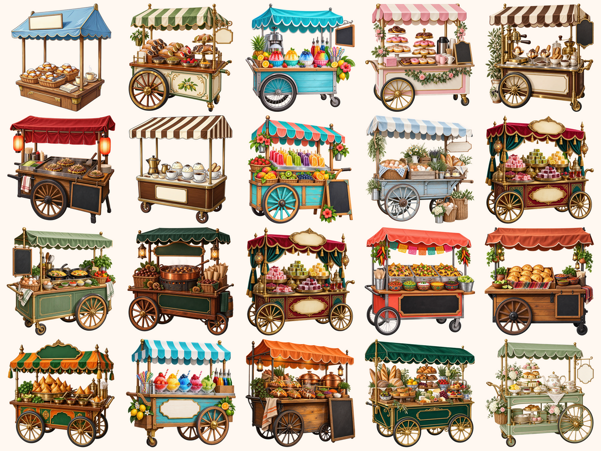 Food Carts Clipart