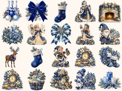Blue Christmas Clipart